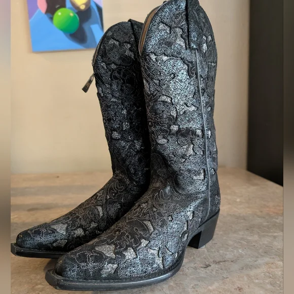 Shyanne Bittersweet Western Boots -Snip Toe - Genuine Leather Women's Size 7.5 - Picture 10 of 14